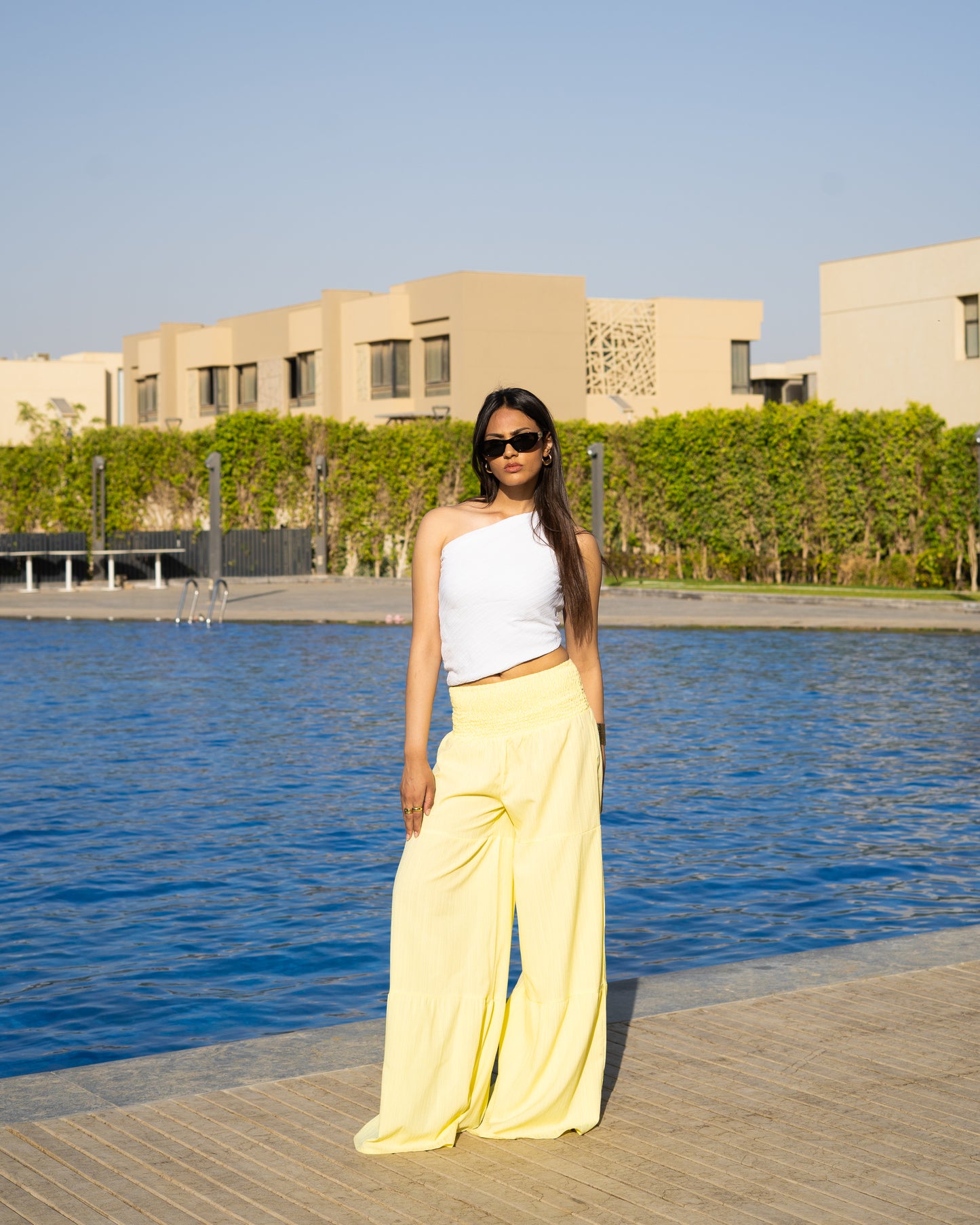 Butter yellow boho pants