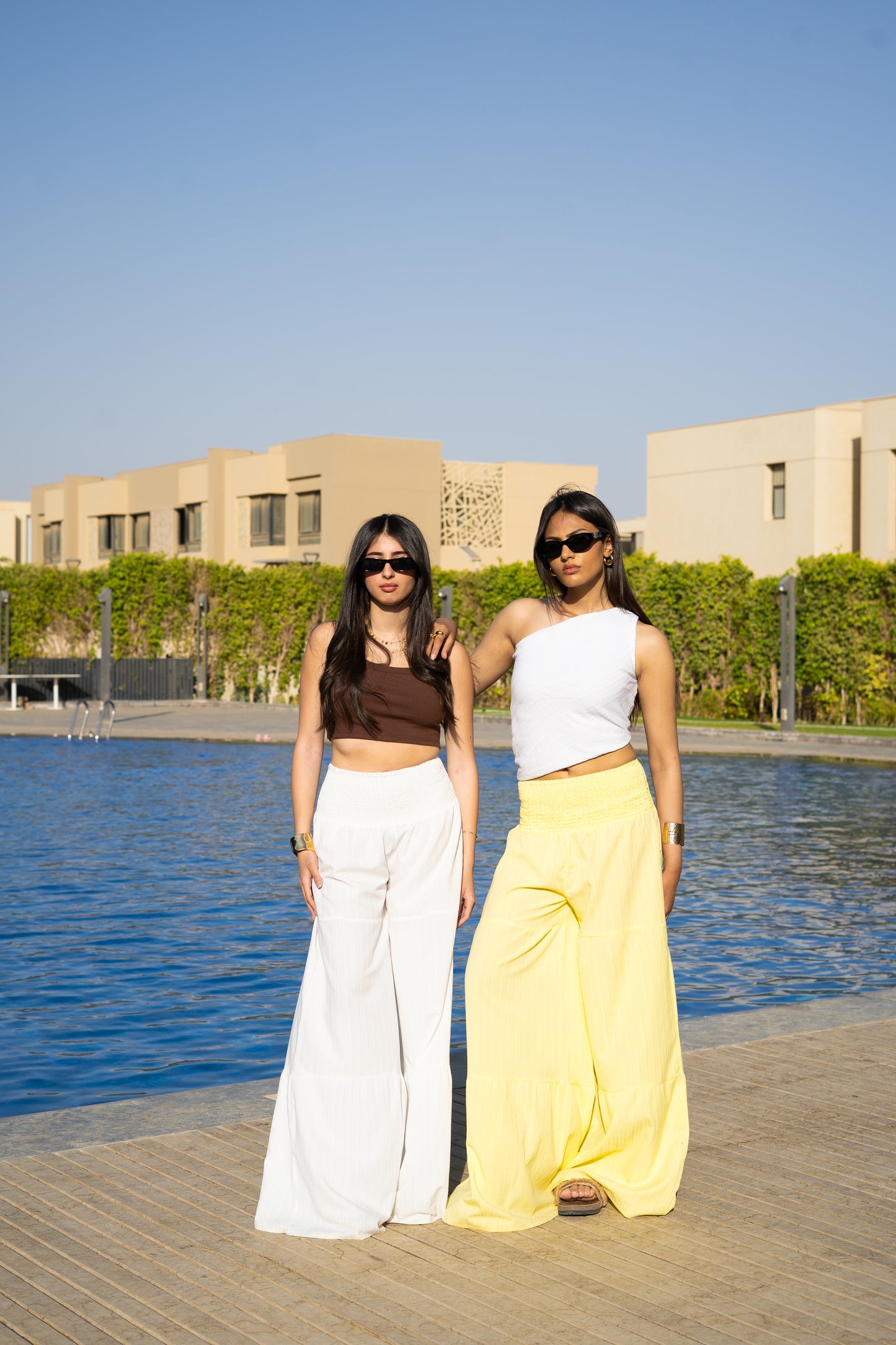 Butter yellow boho pants